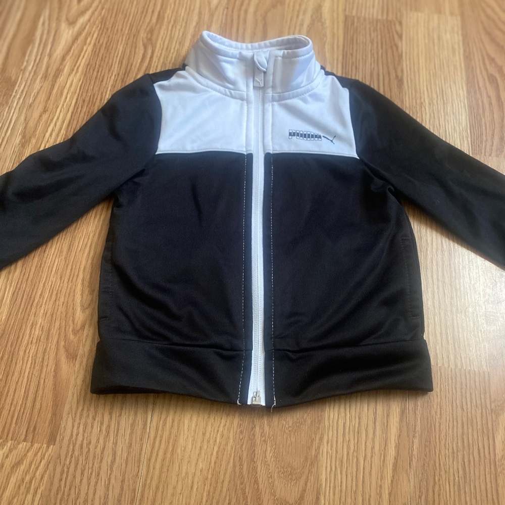 Puma Kids 18 month Black and White Jacket